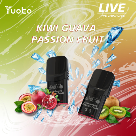 Yuoto Live Pod Kiwi Passionfruit Guava 600