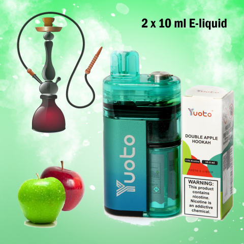 Yuoto Zero/2x10ml/ Apple Hookan 12000 !